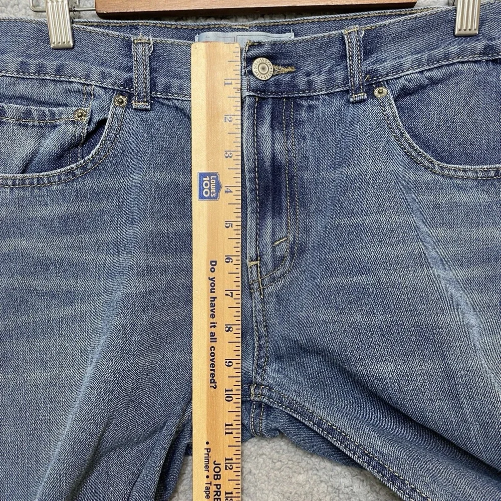 Levi's 505 Straight Jeans Men Blue Denim 20R 30x30 Mid-rise Med Wash Whiskered